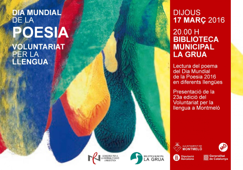 Dia Mundial de la Poesia i Voluntariat per la Llengua