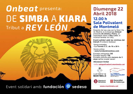 Cia. Onbeat presenta: De Simba a Kiara (tribut a Rey León)