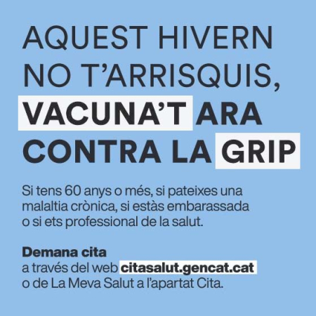 Campanya de vacunació contra la grip 2021