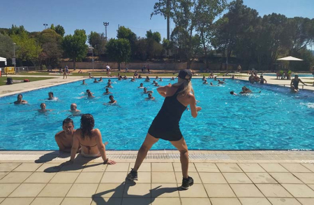 Mulla't 2022 a Montmeló: classes d'aquagym a càrrec de l'Eva