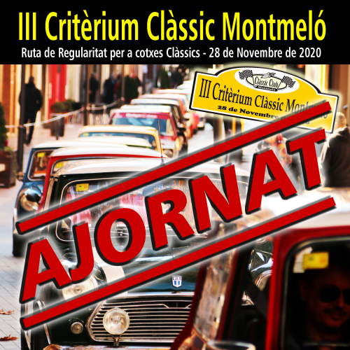 Ajornat el III Critèrium Clàssic Montmeló