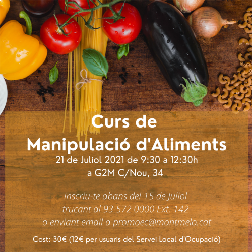 Curs d’higiene alimentària en manipulació d’aliments