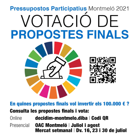 Pressupostos participatius 2021 - Votació de propostes finals