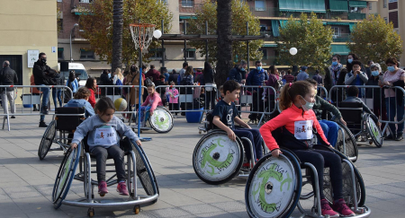 ornada de cooperació: bàsquet sobre cadira de rodes