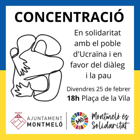 Concentració en solidaritat amb el poble d'Ucraïna i en favor del diàleg i la pau