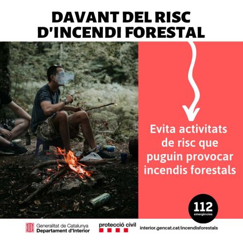 Campanya de prevenció d’incendis forestals