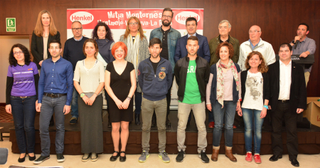 foto de família de tots els participants, premiats, autoritats i patrocinadors de la 23a Mitja