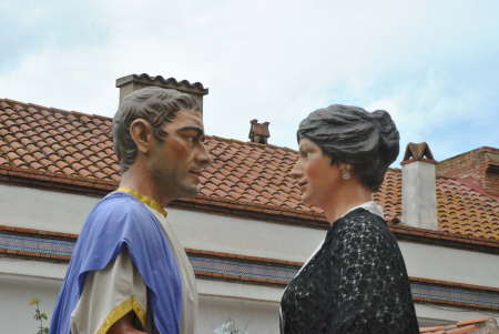 Ballada de gegants de Montmeló a la plaça de l'Església