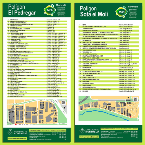 Nona senyalització dels cartells informatius als polígons industrials de Montmeló