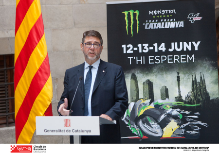 El director del Circuit la la presentació del Gran Premi de MotoGP