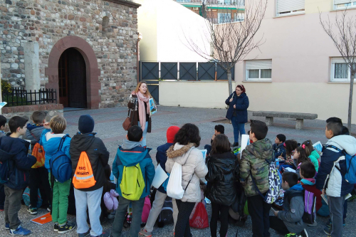 Visita guiada de l'escola Sant Jordi a l'esglèsia de Santa Maria