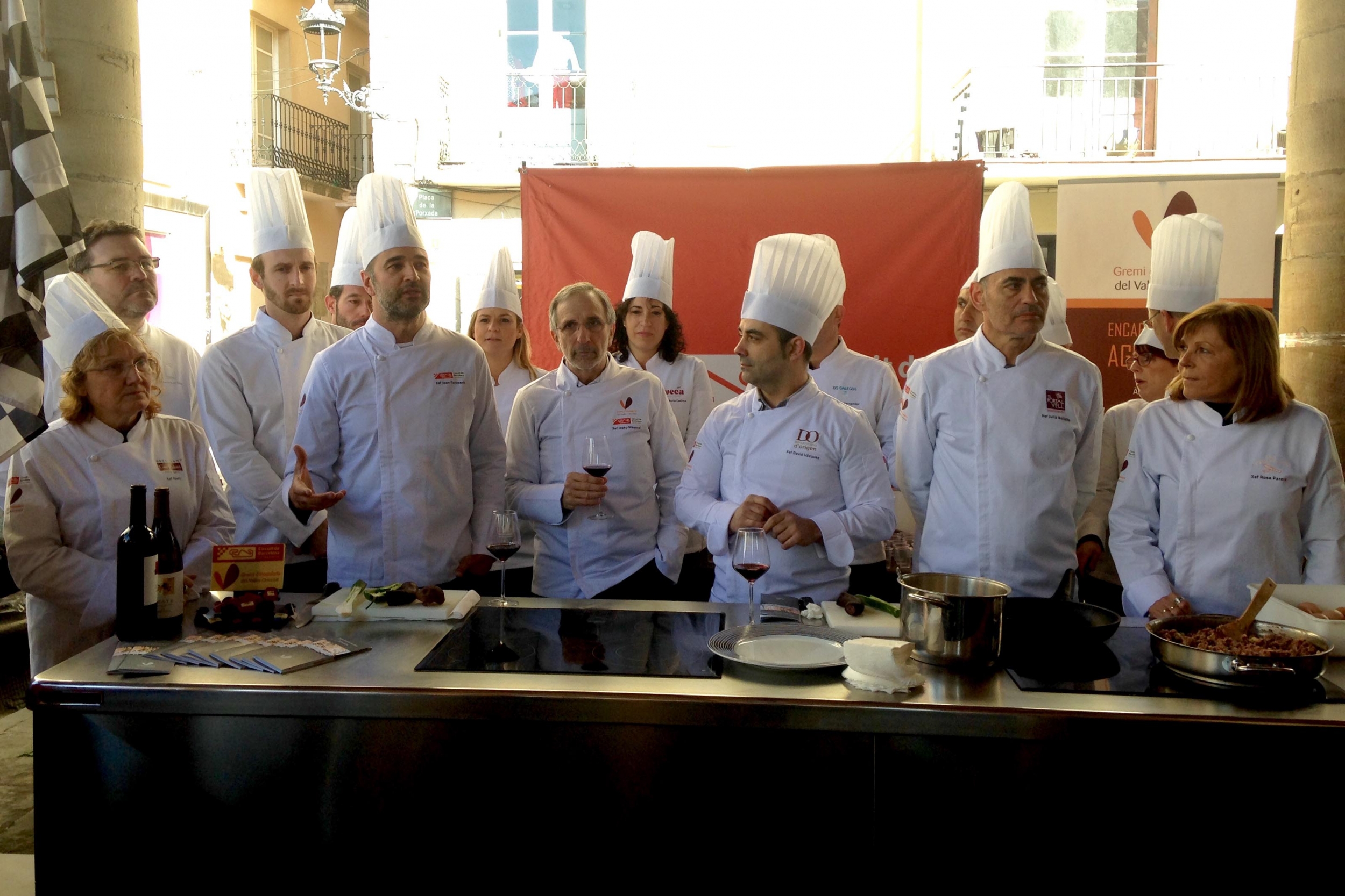 El Circuit i el Gremi d´Hostaleria del Vallès Oriental impulsen la gastronomia local. Showcooking a la Porsada