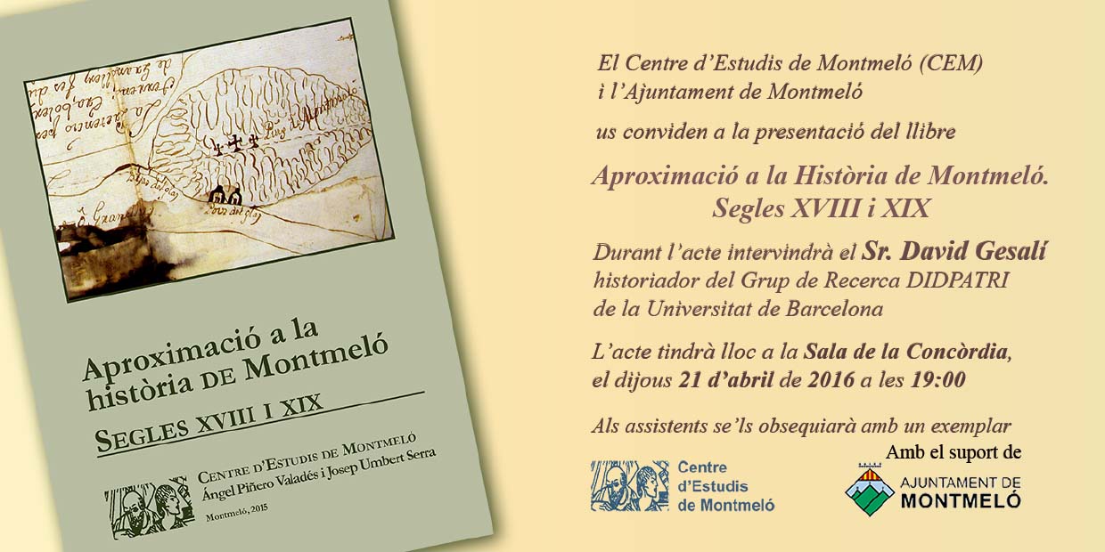 Aproximació a la història de Montmeló. S XVIII i XIX